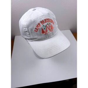 The Game Camp Partridge White Cotton Embroidered Youth Baseball Hat Strapback